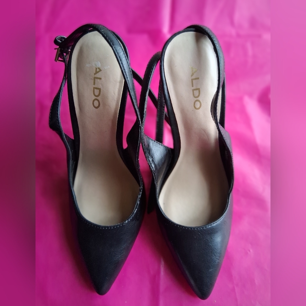 Aldo Elegant Black Pointed Heels